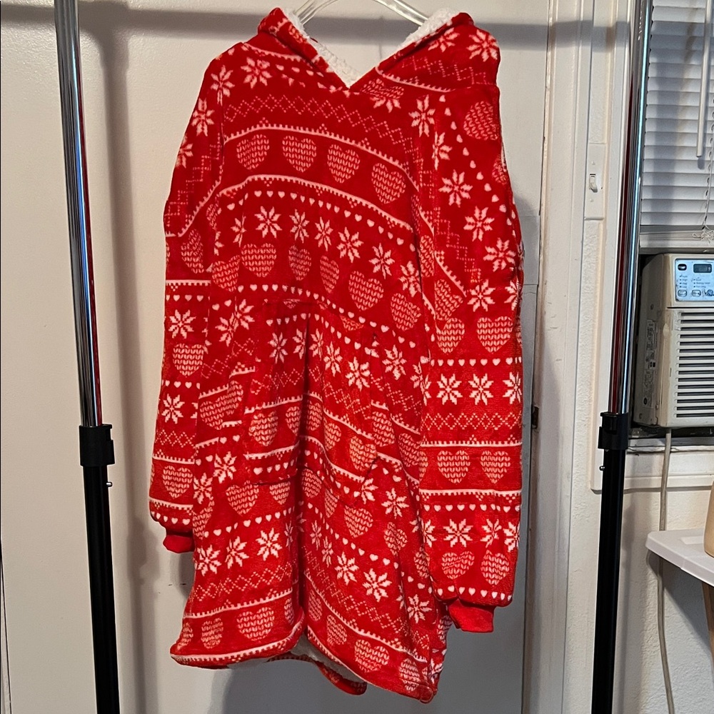 Cozy Red Hooded Women's Jacket